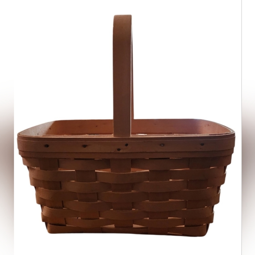 Longaberger Brown Woven Handled Basket